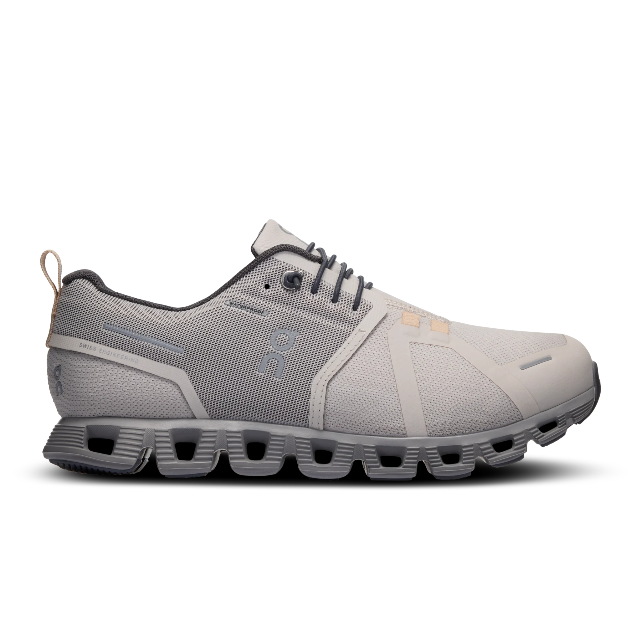 On Cloud 5 Waterproof Pearl Fog Shoes On Cloud 5 Waterproof Pearl Fog Shoes