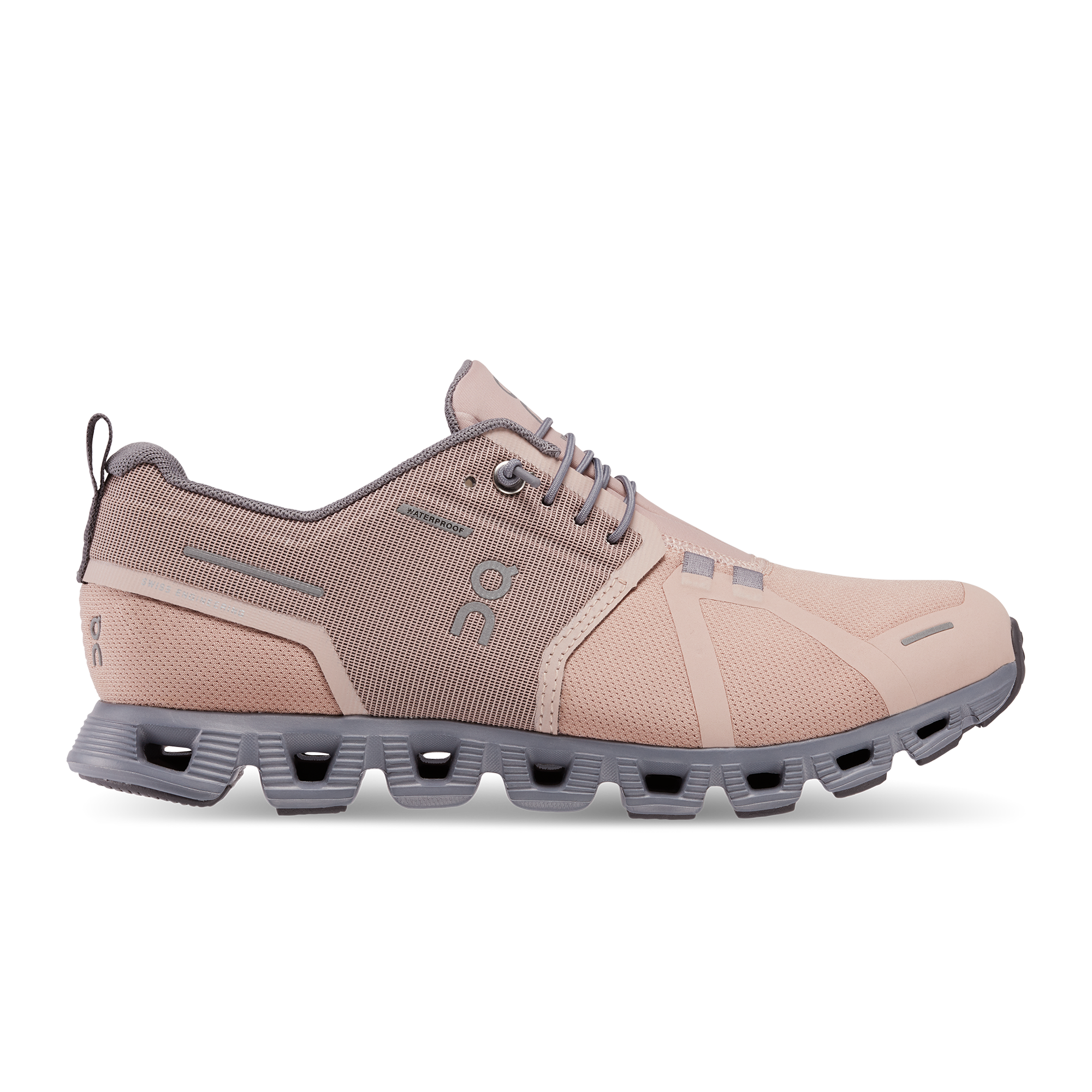 On Cloud 5 Waterproof Rose Fossil Shoes On Cloud 5 Waterproof Rose Fossil Shoes