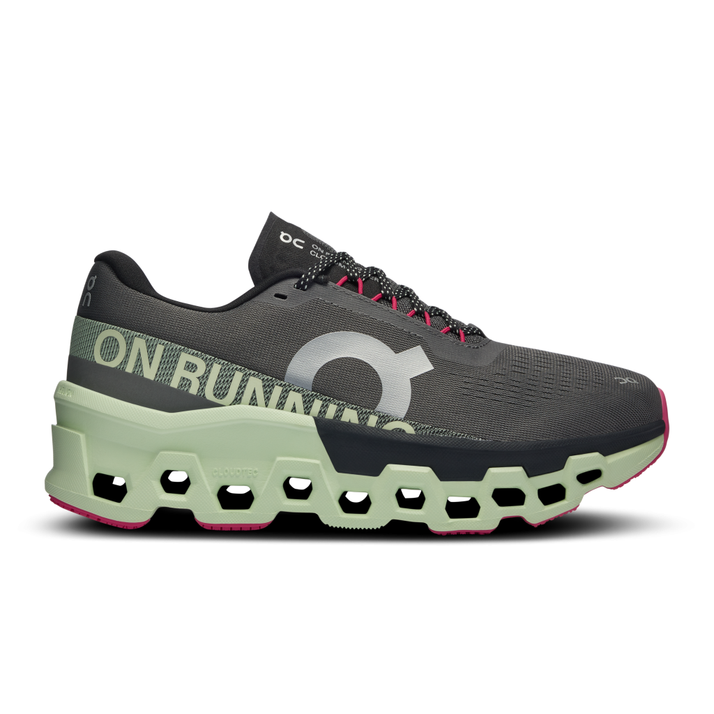 On Cloud Asphalt Lime Cloud Monster 2 Next Shoes